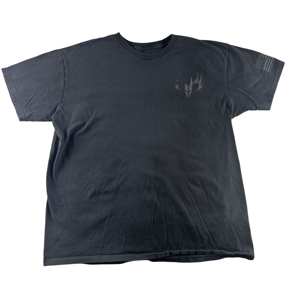Buck Wear T Shirt Mens XL‎ Gray Don't Mess Freedom Short Sleeve Cotton Crew Neck